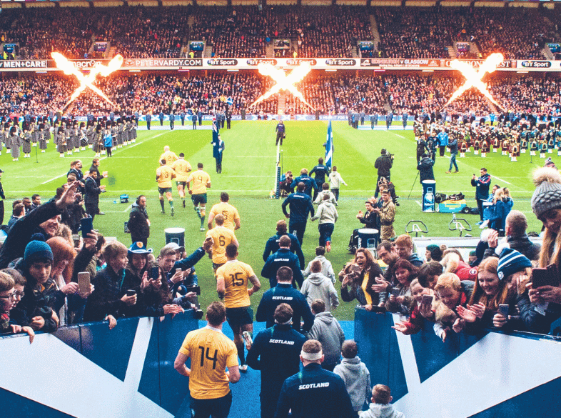 SCO V AUS at Murrayfield