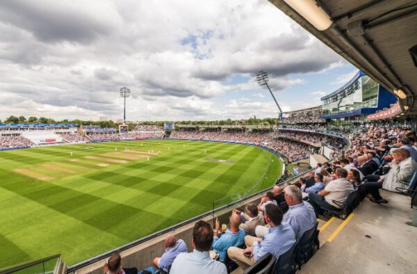 Views from the upper tier at Edgbaston Cricket Ground