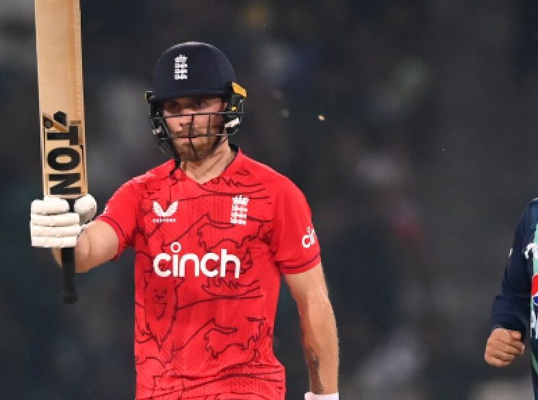 England batting against Pakistan in IT20 match at Emirates Old Trafford