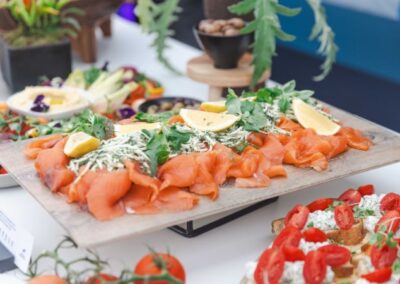 Food in Corinthian's hospitality