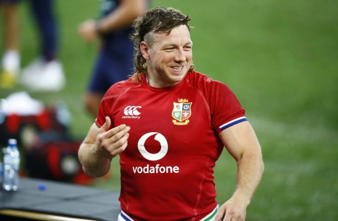 Hamish Watson in kit on the pitch