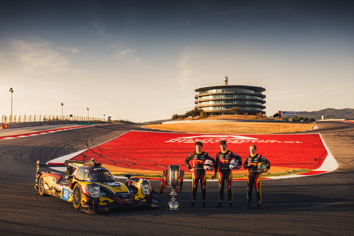 Ollie Gray, Charles Milesi, Esteban Masson on track. 