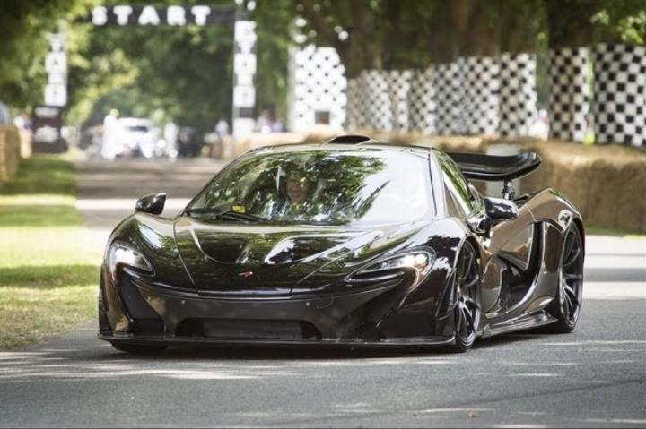 McLaren P1 racing at Goodwood Festival of Speed 2013 