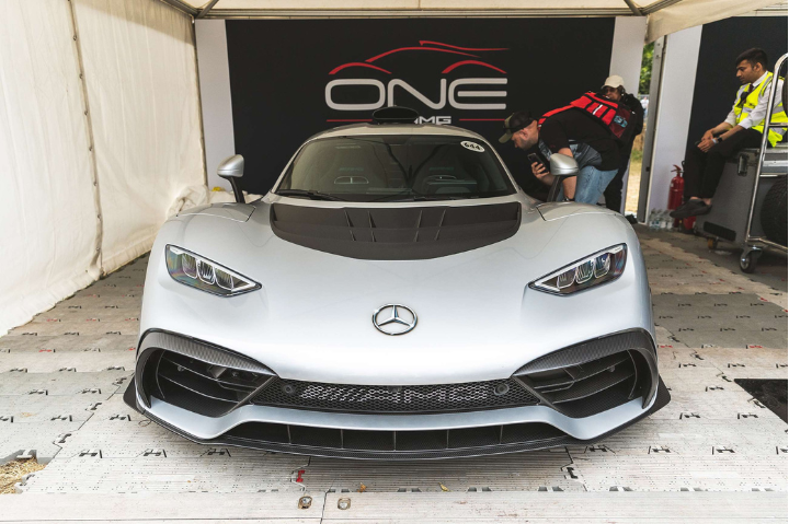 Mercedes-AMG One at Goodwood (image from the front of the car) 